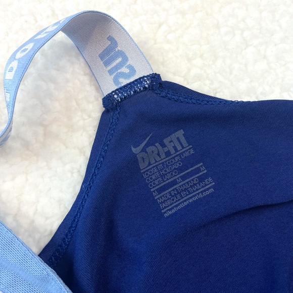 NIKE • Royal Blue Elastika Dri-Fit Racerback Tank Top, M - Picture 11 of 12